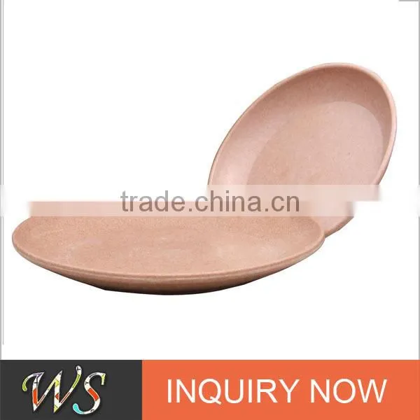 Eco Colorful Bamboo Pulp Round Plate