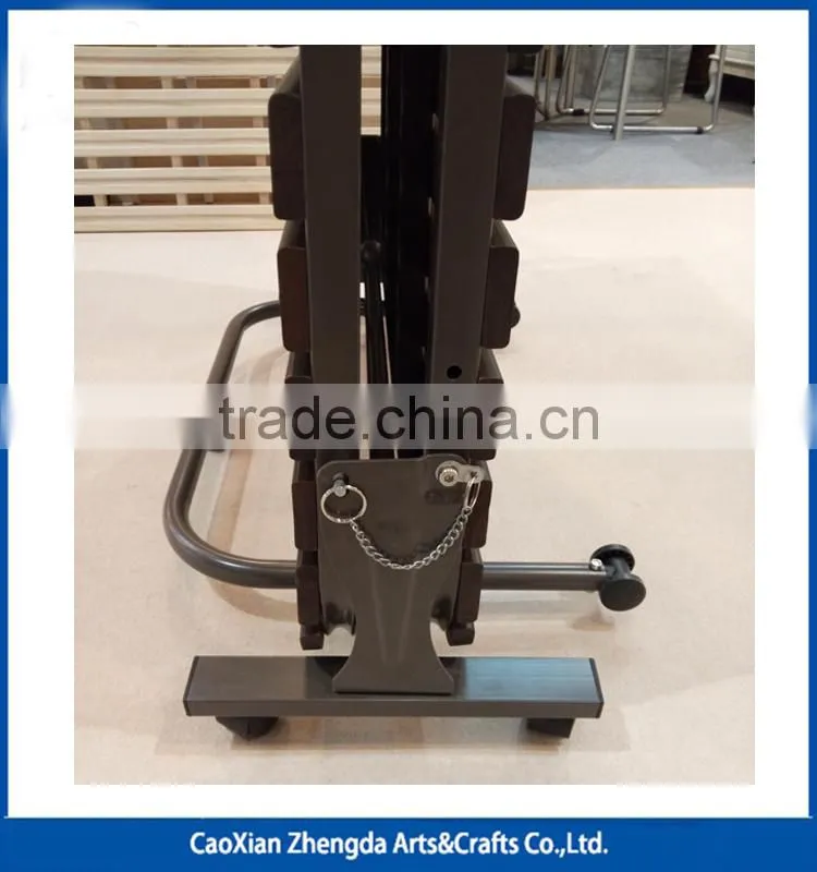 Folding Metal Single Bed With Wheels