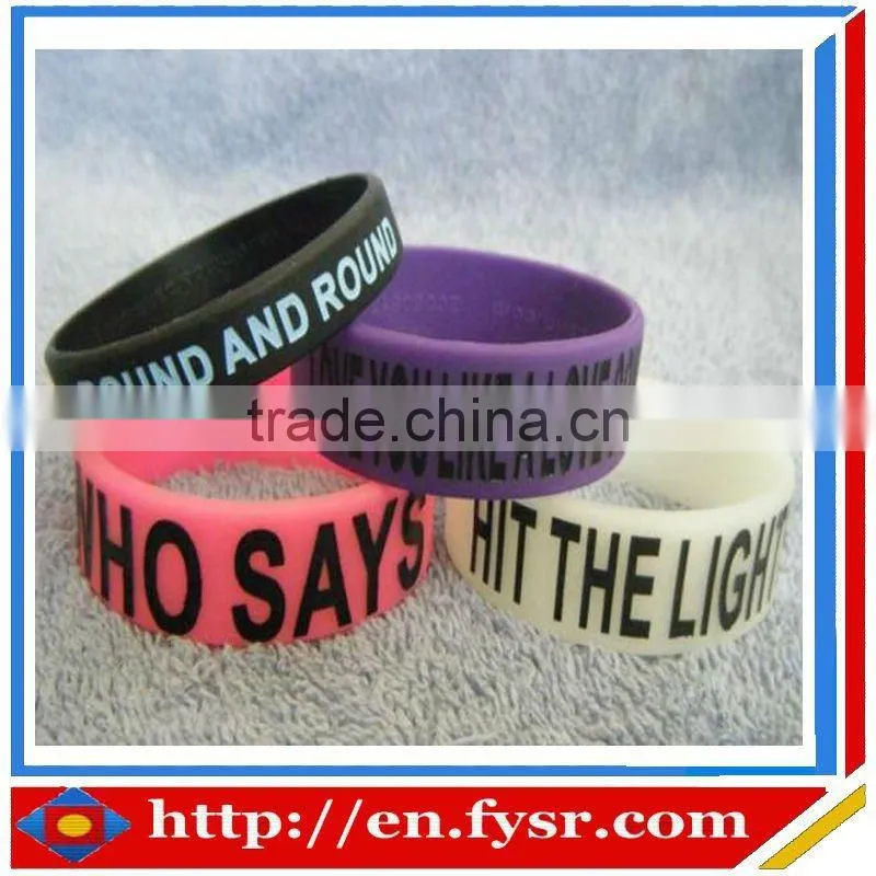 high quality fashion one direction silicone bracelets