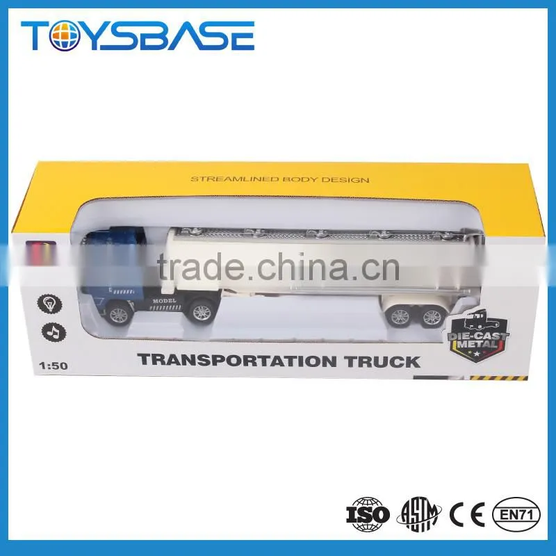 Customized Logo OEM Designed Alloy Die Cast Models Toy Tanker Truck Diecast Model Car 1 18