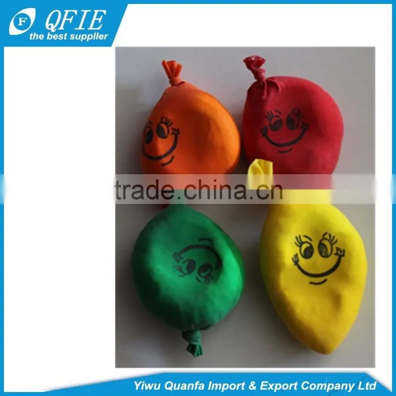 Hot selling 3cm 4.5cm rubber soft smile moody face stress ball toy for kids