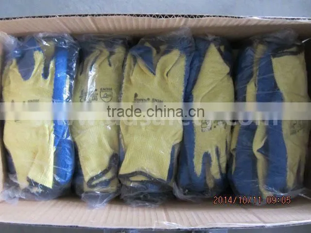 DDsafety Hot Sale 10 Gauge Foam Finished Gray Latex Gloves With CE Safety Gloves