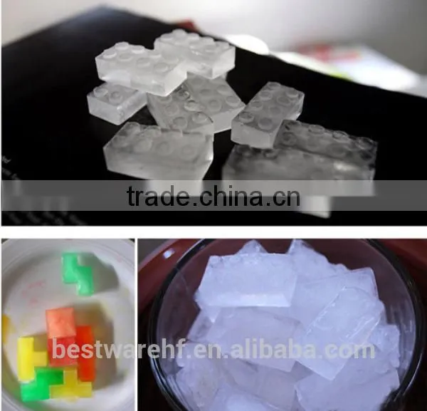 Tetris wholesale shaped silicone custom reusable blocks mini ice molds