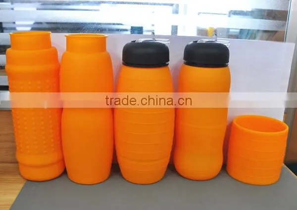 New unique design portable silicone dog pet water bottle