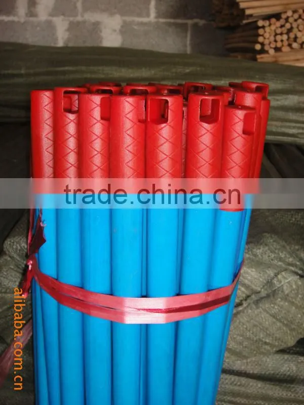 Household tools PVC coated wooden broom handle