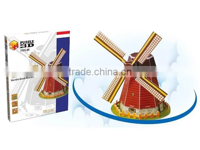 fashion 3D puzzle for kid the building puzzle