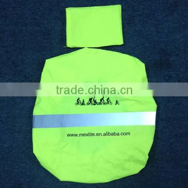 High Visibility Reflective bagpack Cover With Pouch