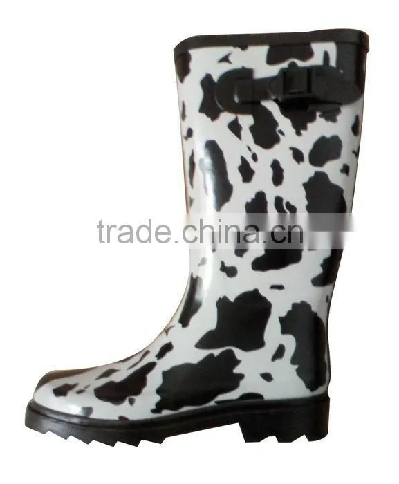 comfortable natural rubber women mature rain boots