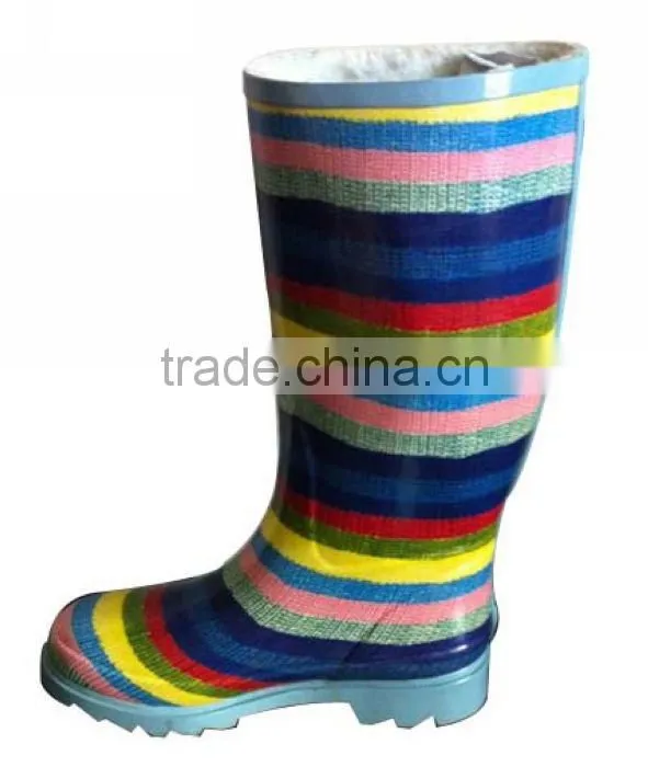 women's colorful non-slip rain boots wellies