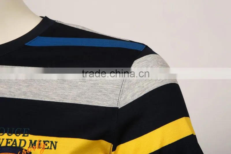 2016 new wholesale striped t-shirt