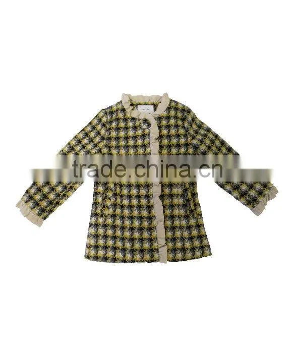 Nova Kids Clothing Wholesale Baby Girl Outwear Coat Jacket With Ruffled