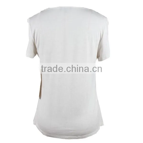 Ladies top fashiont t shirts manufacturers in china
