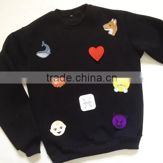 2017Customized 3D logo Embroidery Patch, Embroidered Patch for garment