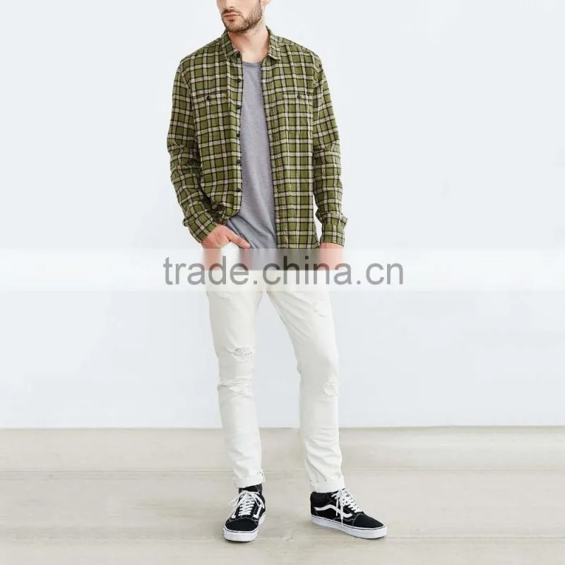 white plain ripped jeans 2016 men washed cheap wholesale China