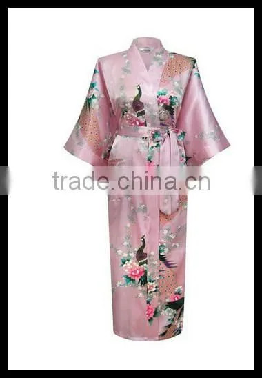 silk robes turkey Stock Woman Sleepwear / Kimono Bathrobe KS0005