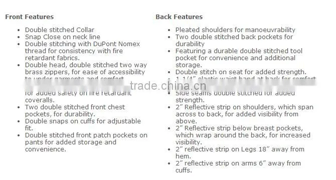 3M reflective strip customized safety workwear hi-vis coveralls