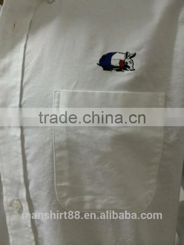custom label and logo cheap button down oxford shirt