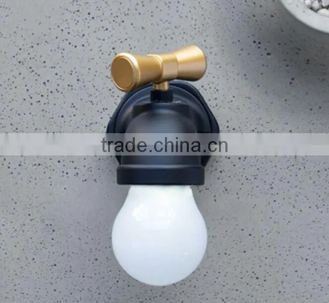 Retro faucet night light light control induction LED table lamp wall lamp