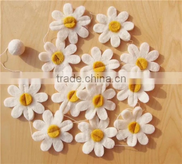 Happy Easterdecoration Felt Bunting Garland Banner Eggs handmade felt ornaments