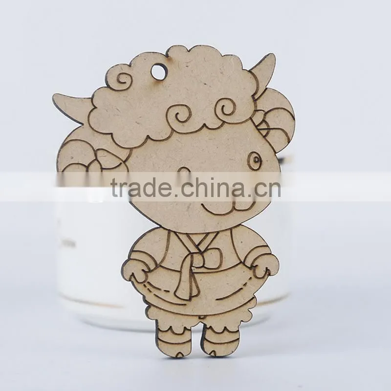Cartoon MDF Hanging Decorations Custom Children DIY Scrawl Learning Wood Craft