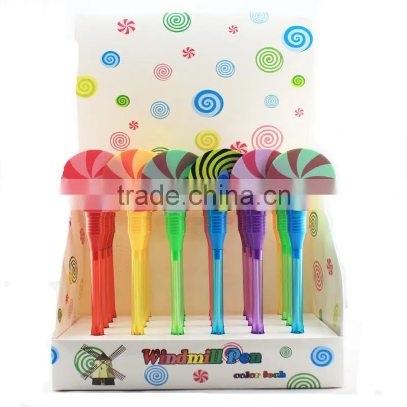 Cheap sunflower ballpoint pen new windmill ballpoint pen wholesale flashing promotion pens