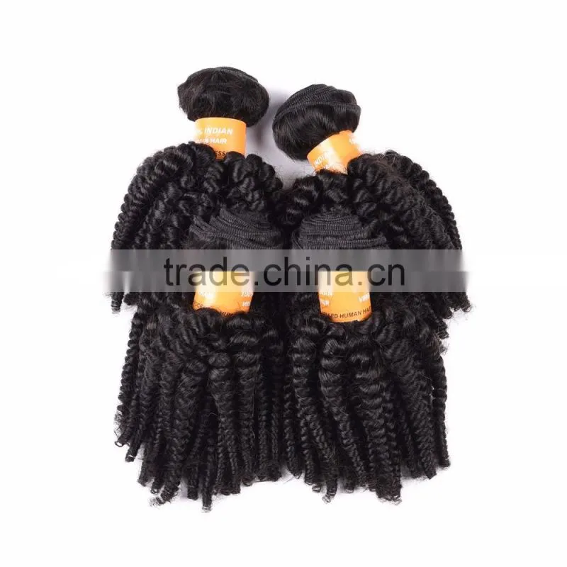 Wholesale Virgin Raw Cheap black Indian Curly Hair Extensions