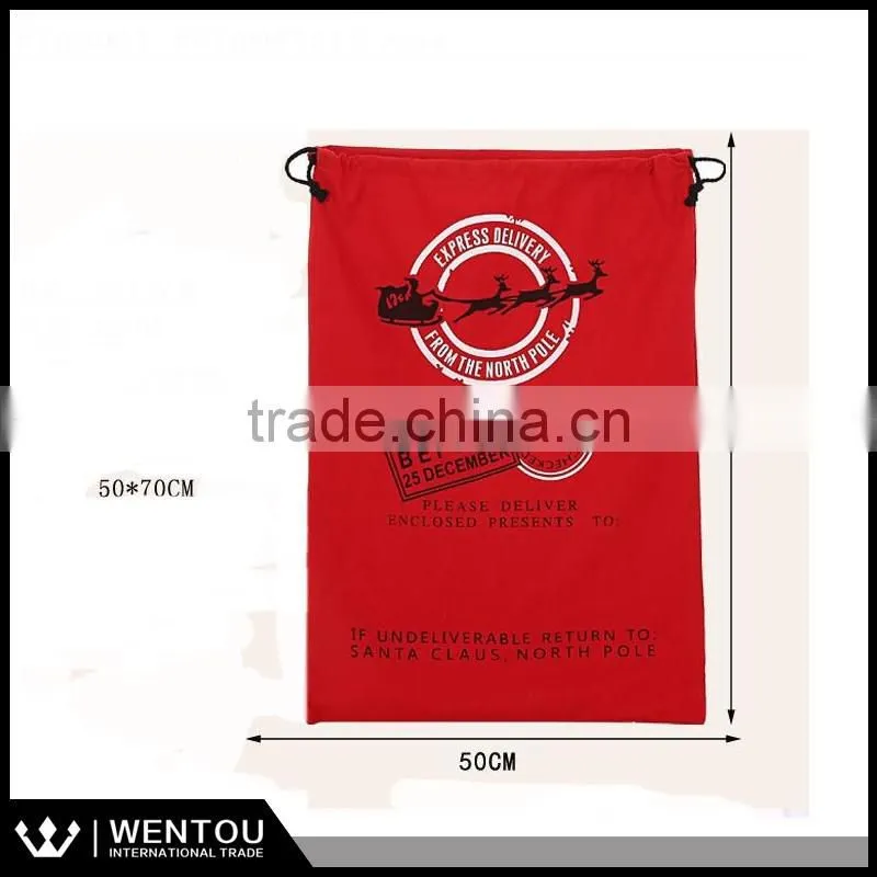 6 Designs Personalized Hessian Christmas Gift Bag Santa Sacks