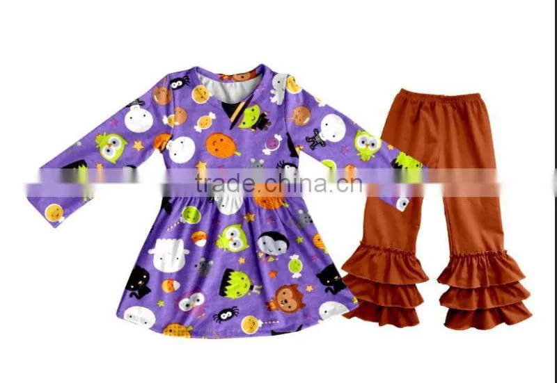 Autumn Children`s Boutique Outfits Bulk Girl Winter Clothing Sets Baby Girl Upcoming Fall Clothes Costumers Halloween Clothing