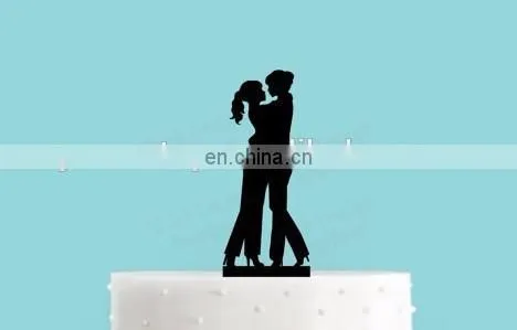 Bride and Bride Couple In Love Acrylic Wedding Cake Topper Lesbian Cake Topper