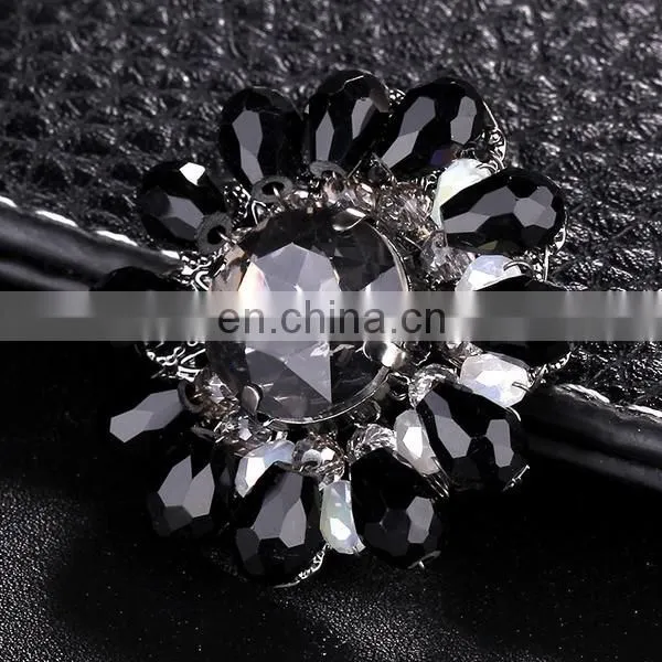 Top Crystal Glass Sparkling Women Brooch Fashion Jewelry 6 Colors Wholesale