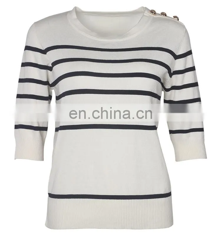 Jumper for kids with Girls Latest tops designs as knitting round neck sweater of wholesale clothing european style