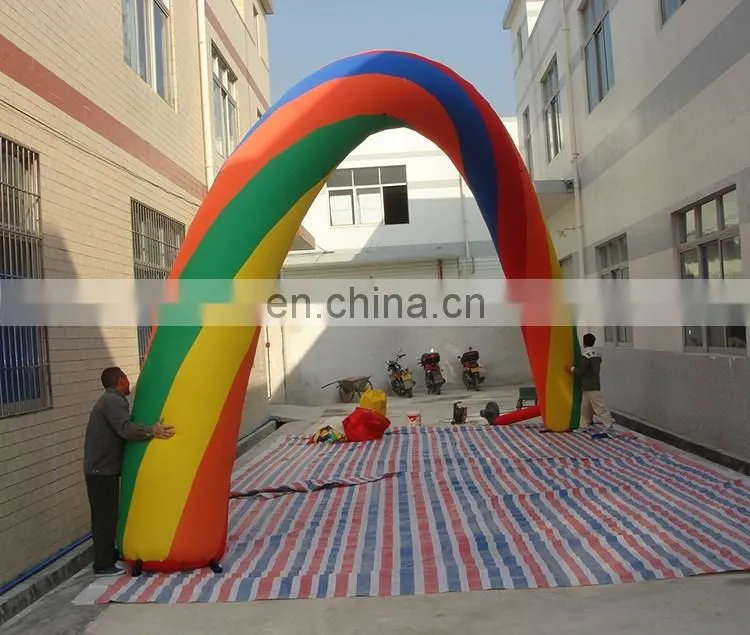 NEW Outdoor Entrance Advertising Inflatable Rainbow Arch For Sales