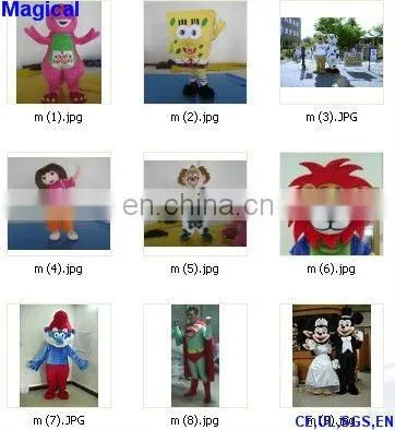 Fur costume model for show and advertising