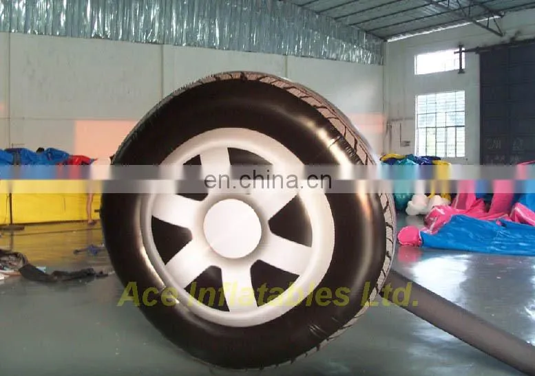 Hot sale funny black inflatable roller wheel for adults