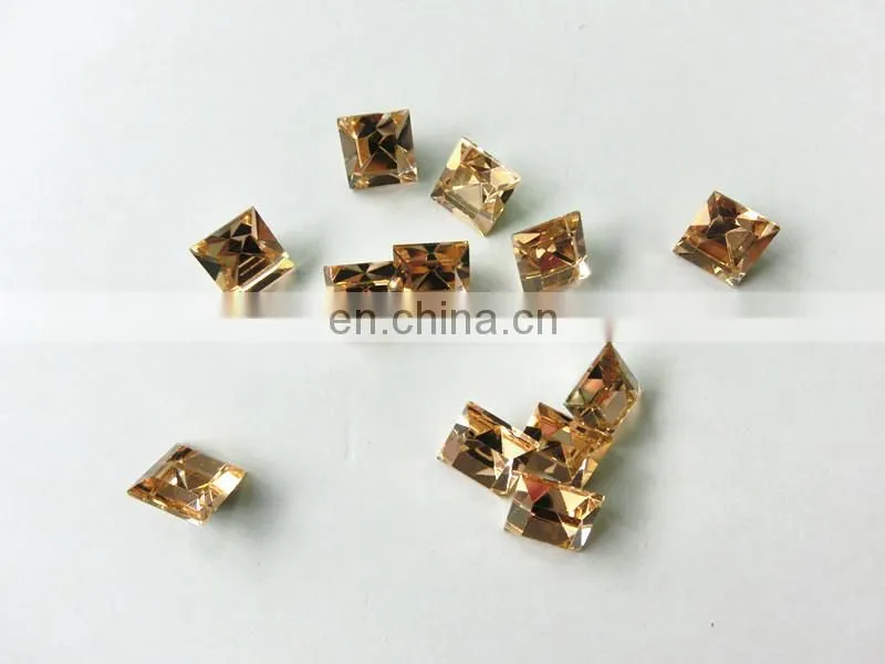 Crystal Pointback Fancy Stone Cabochon Cushion Cut