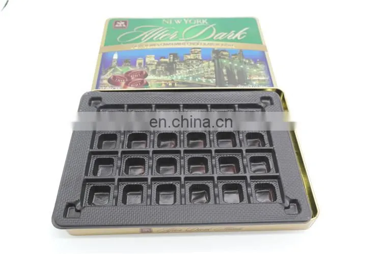 High quality fancy custom chocolate tin packaging box