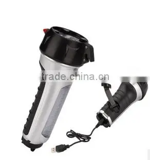 Multi car safety hammer dynamo flashlight