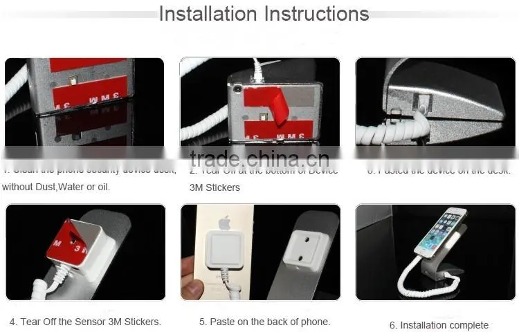 Newest Wireless remote control Anti lost alarm mobile phone display holder and charging function