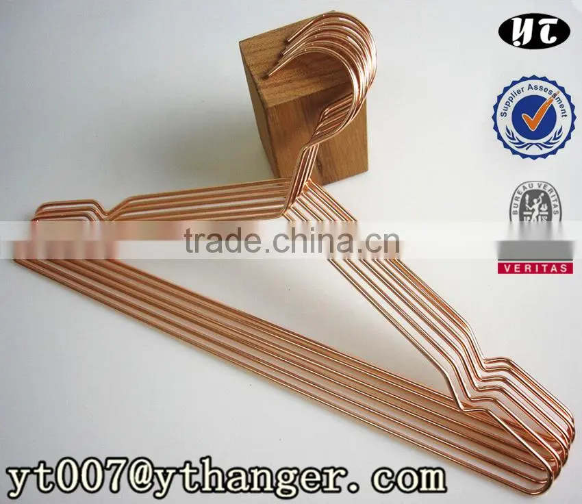 MT044 hot sale and elegant copper metal wire hanger