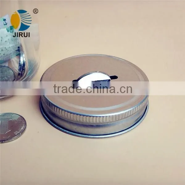 screw metal cap for piggy bank glass bottle