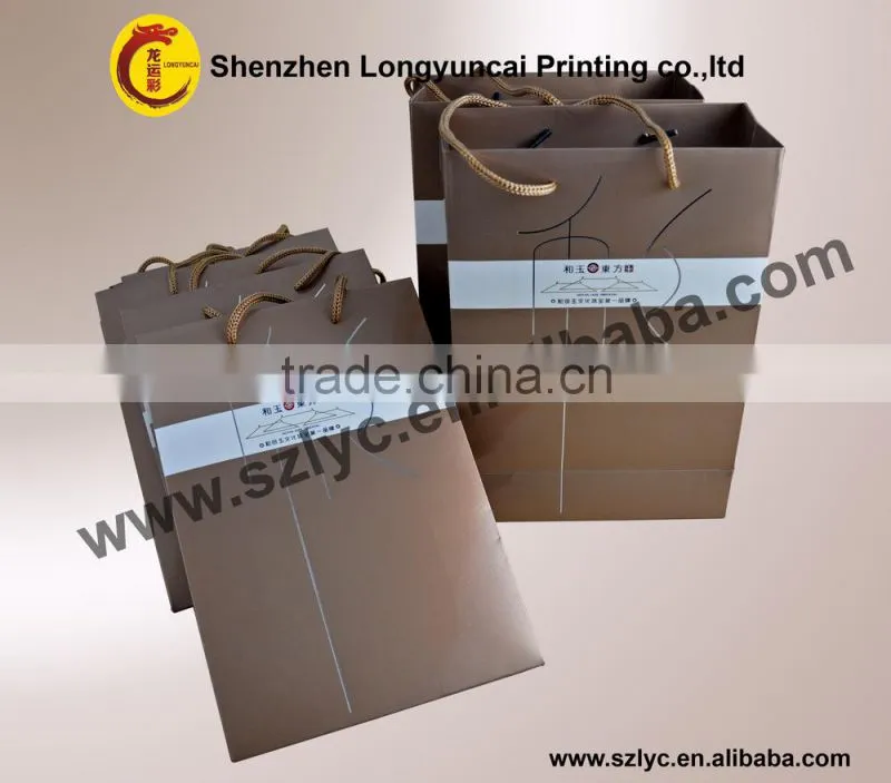 Hot foil stamping custom paper bag, jewelry paper bag , handmade paper bag with competitive price