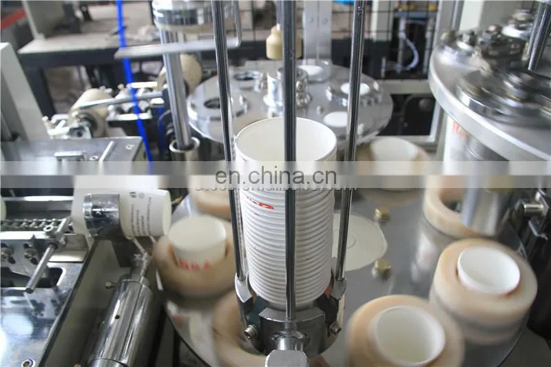PS12S double layer ripple wave wall paper glass cup making forming machine with automatic lubrication system