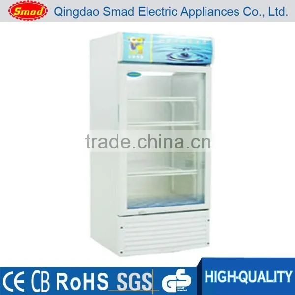 Commercial glass door refrigerated upright display showcase