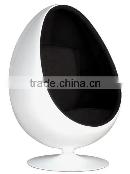 replica wholesale fiberglass blue color cashmere Eero Aarnio Oval ball chair/space chair/bubble chair