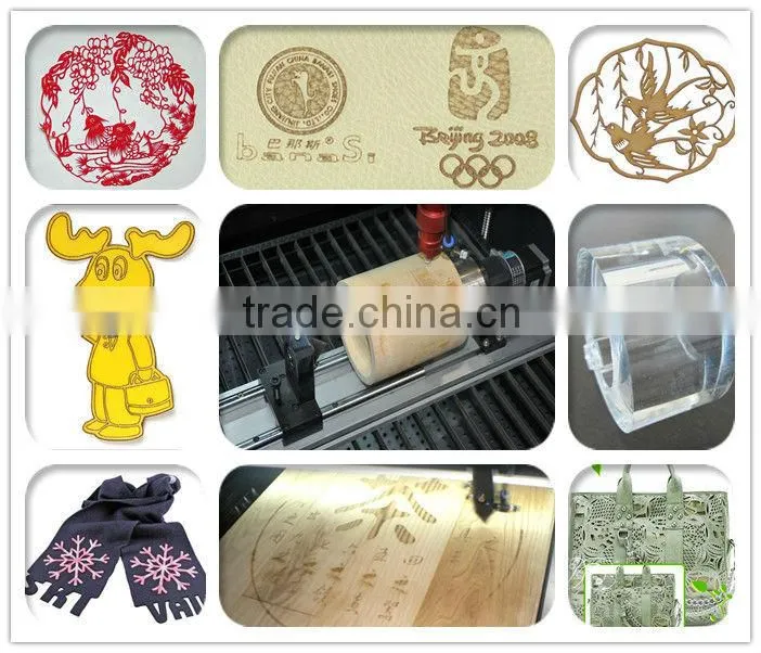 CE leather/paper/wood/acrylic co2 laser cutting machine