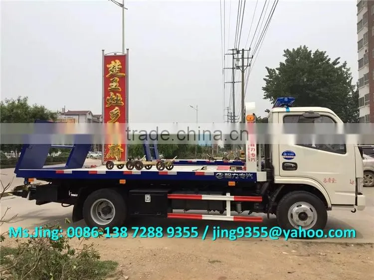 2016 New Euro IV Mini china tow truck, 4200*2300 mm platform tow trucks sale in Chile