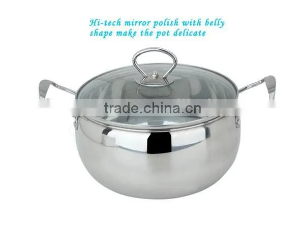 Hot sales Stainless Steel Stocked Pot Set Sauce Pot Set
