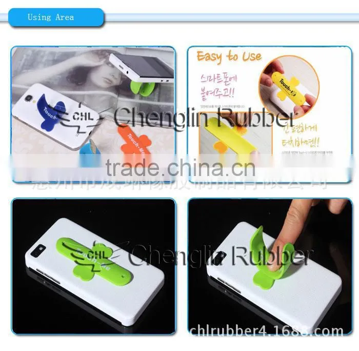 2015 Very hot common silicone slap phone holder