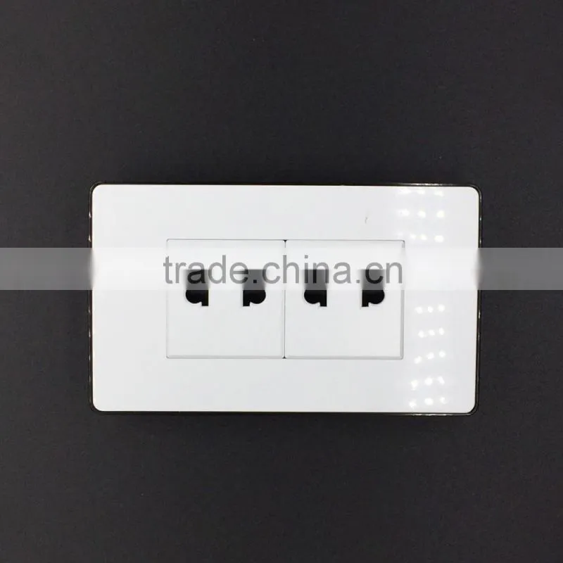 118 series double 2 plug socket