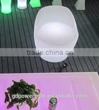 New Rechargeable PE plastic Chair stool with LED light and remote control YXF-5653